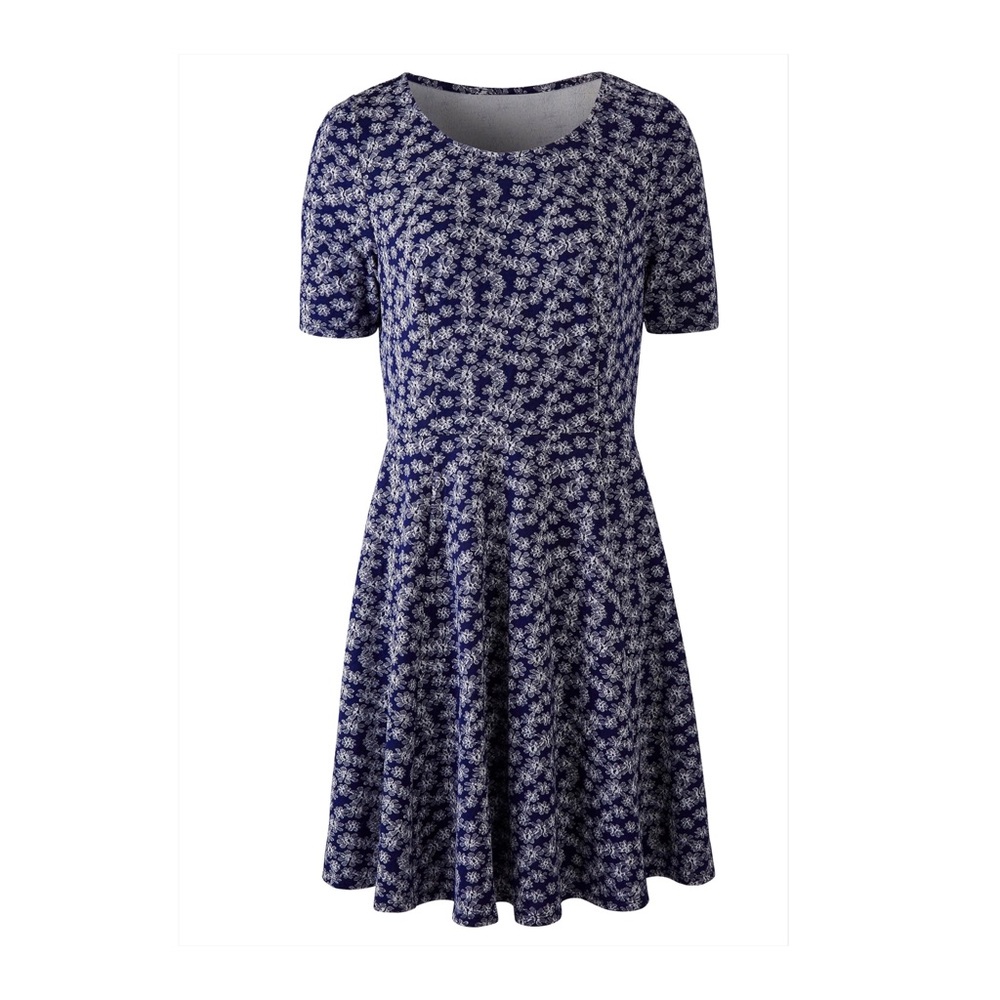 Jacquard skater dress